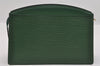Authentic Louis Vuitton Epi Trousse Crete Clutch Bag Green M48407 LV Junk 1513I