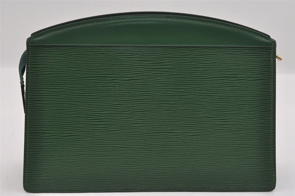 Authentic Louis Vuitton Epi Trousse Crete Clutch Bag Green M48407 LV Junk 1513I