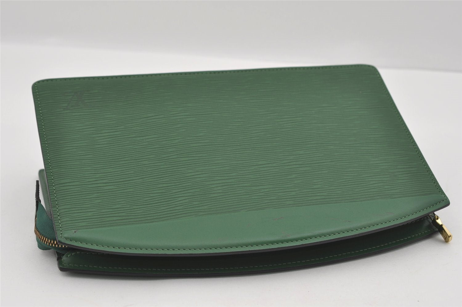 Authentic Louis Vuitton Epi Trousse Crete Clutch Bag Green M48407 LV Junk 1513I