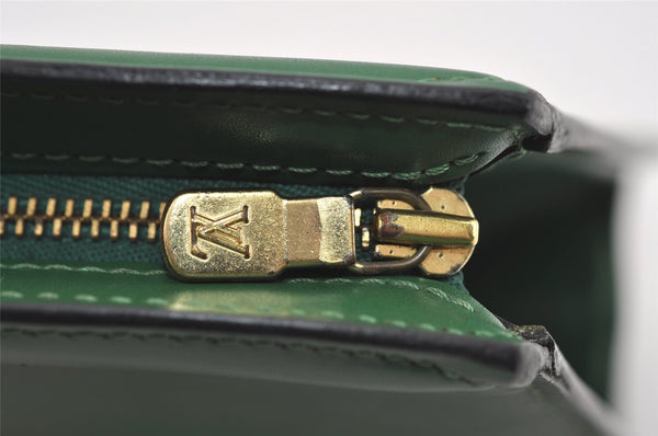 Authentic Louis Vuitton Epi Trousse Crete Clutch Bag Green M48407 LV Junk 1513I