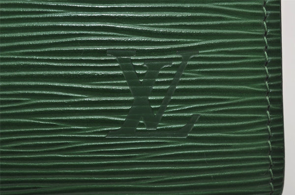 Authentic Louis Vuitton Epi Trousse Crete Clutch Bag Green M48407 LV Junk 1513I