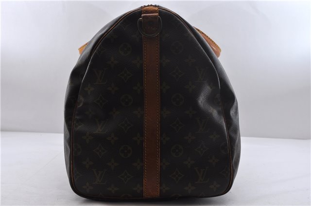 Auth Louis Vuitton Monogram Keepall Bandouliere 55 Boston Bag M41414 LV 1514D