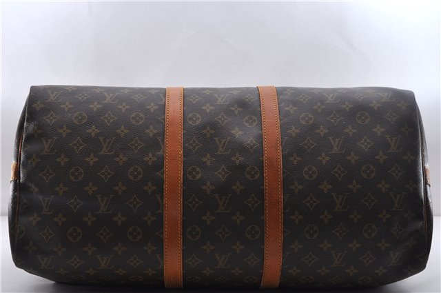 Auth Louis Vuitton Monogram Keepall Bandouliere 55 Boston Bag M41414 LV 1514D