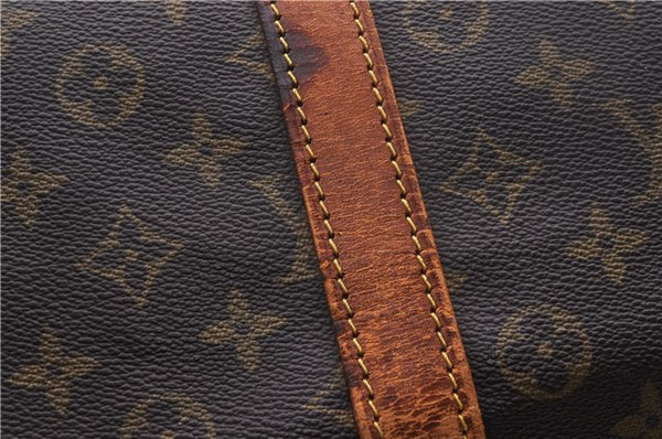 Auth Louis Vuitton Monogram Keepall Bandouliere 55 Boston Bag M41414 LV 1514D