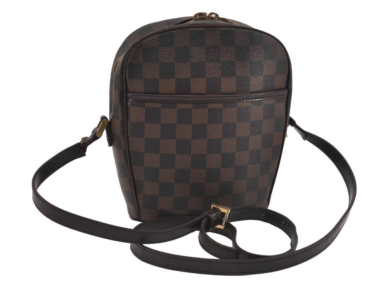 Authentic Louis Vuitton Damier Ipanema PM Shoulder Cross Bag N51294 Junk 1514I