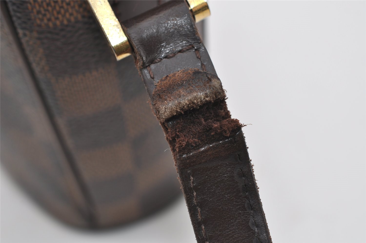 Authentic Louis Vuitton Damier Ipanema PM Shoulder Cross Bag N51294 Junk 1514I