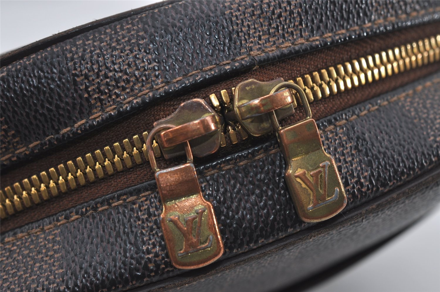 Authentic Louis Vuitton Damier Ipanema PM Shoulder Cross Bag N51294 Junk 1514I