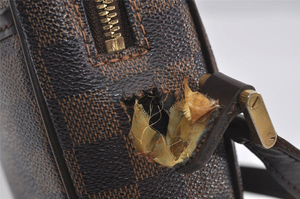 Authentic Louis Vuitton Damier Ipanema PM Shoulder Cross Bag N51294 Junk 1514I