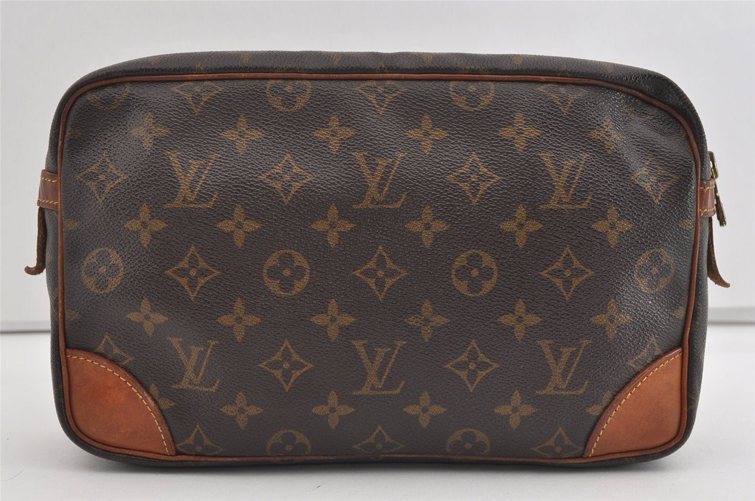 Authentic Louis Vuitton Monogram Compiegne 28 Clutch Hand Bag M51845 LV 1515I
