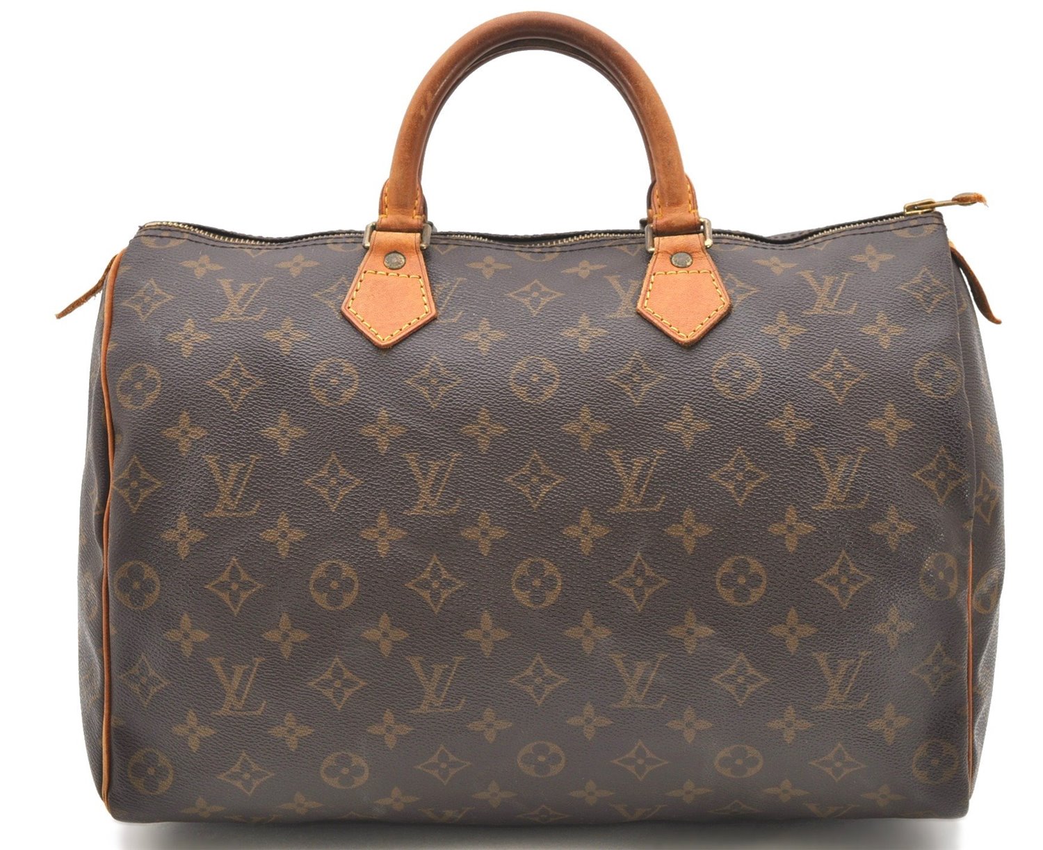 Authentic Louis Vuitton Monogram Speedy 35 Hand Bag M41524 LV 1516D