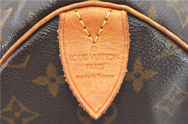 Authentic Louis Vuitton Monogram Speedy 35 Hand Bag M41524 LV 1516D