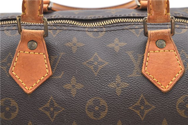 Authentic Louis Vuitton Monogram Speedy 35 Hand Bag M41524 LV 1516D