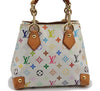 Auth Louis Vuitton Monogram Multicolor Audra Tote Hand Bag White M40047 LV 1517F