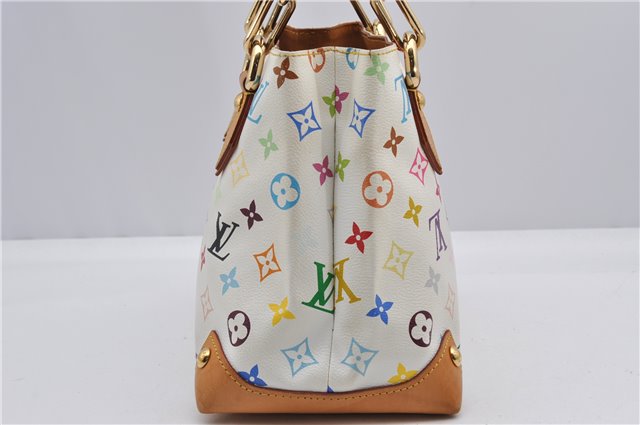 Auth Louis Vuitton Monogram Multicolor Audra Tote Hand Bag White M40047 LV 1517F