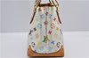 Auth Louis Vuitton Monogram Multicolor Audra Tote Hand Bag White M40047 LV 1517F