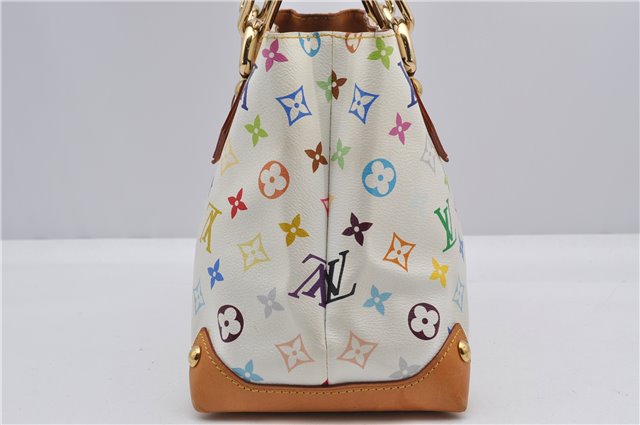 Auth Louis Vuitton Monogram Multicolor Audra Tote Hand Bag White M40047 LV 1517F