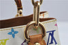 Auth Louis Vuitton Monogram Multicolor Audra Tote Hand Bag White M40047 LV 1517F