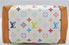 Auth Louis Vuitton Monogram Multicolor Audra Tote Hand Bag White M40047 LV 1517F