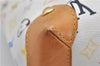 Auth Louis Vuitton Monogram Multicolor Audra Tote Hand Bag White M40047 LV 1517F