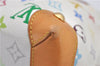 Auth Louis Vuitton Monogram Multicolor Audra Tote Hand Bag White M40047 LV 1517F