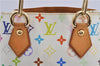 Auth Louis Vuitton Monogram Multicolor Audra Tote Hand Bag White M40047 LV 1517F