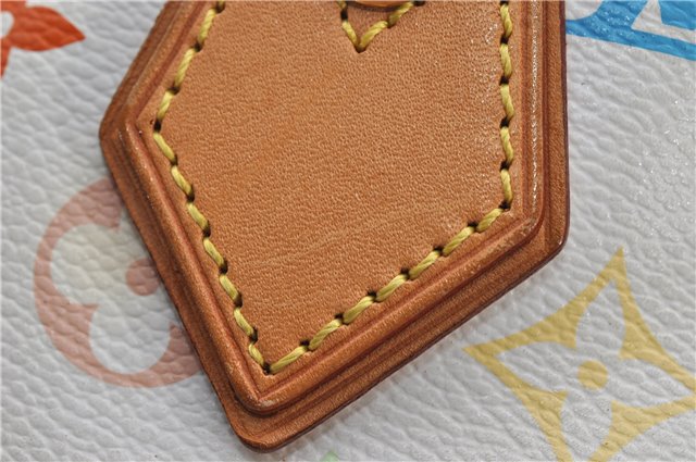 Auth Louis Vuitton Monogram Multicolor Audra Tote Hand Bag White M40047 LV 1517F