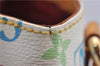 Auth Louis Vuitton Monogram Multicolor Audra Tote Hand Bag White M40047 LV 1517F
