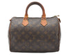 Authentic Louis Vuitton Monogram Speedy 25 Boston Hand Bag M41528 LV 1517I