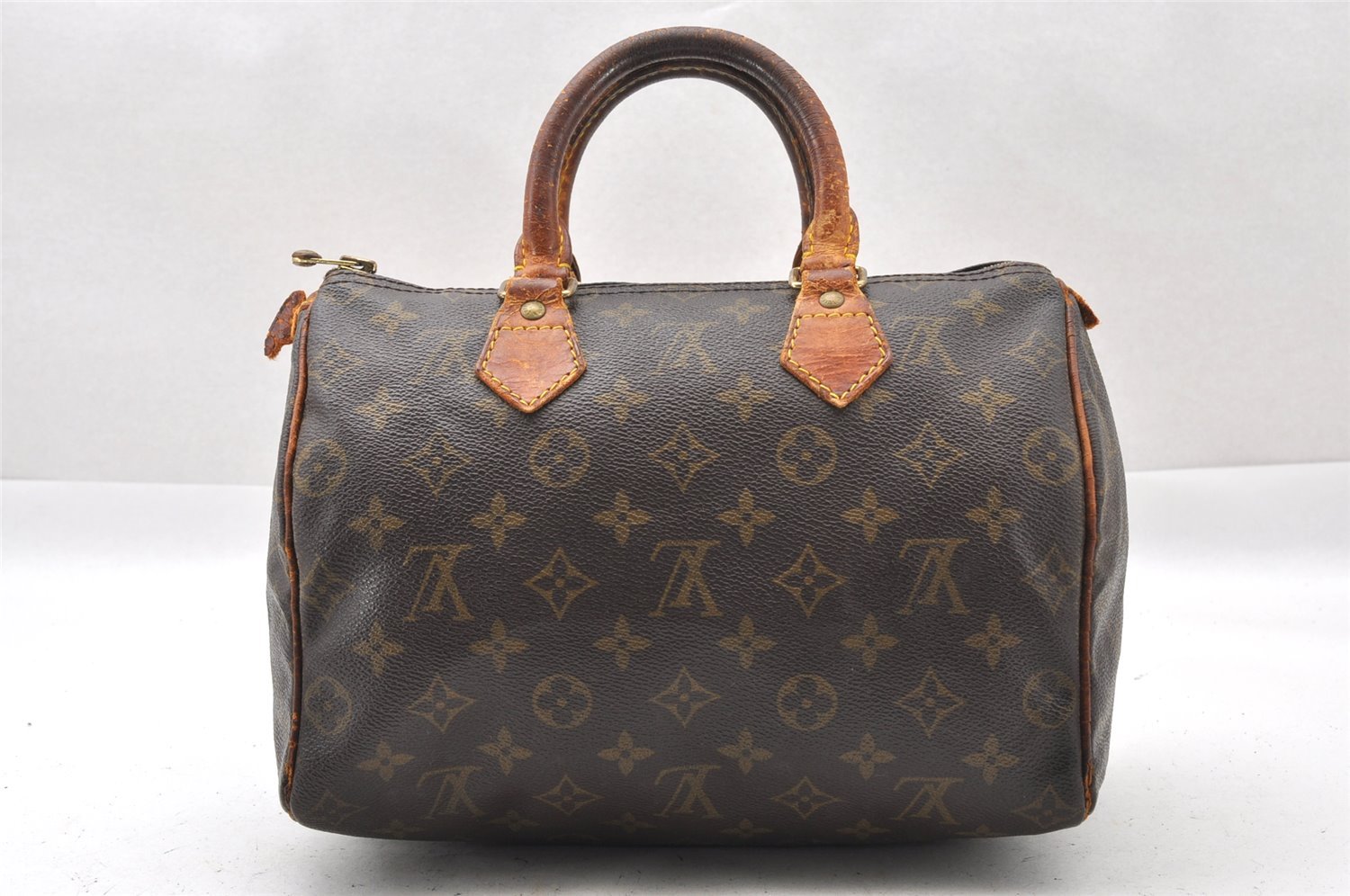 Authentic Louis Vuitton Monogram Speedy 25 Boston Hand Bag M41528 LV 1517I