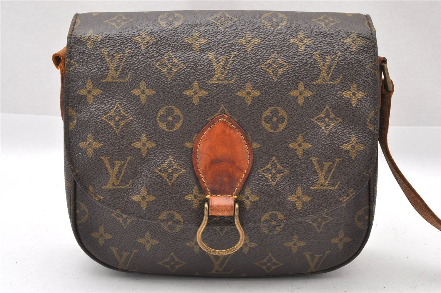 Auth Louis Vuitton Monogram Saint Cloud GM M51242 Shoulder Cross Bag Junk 1518I