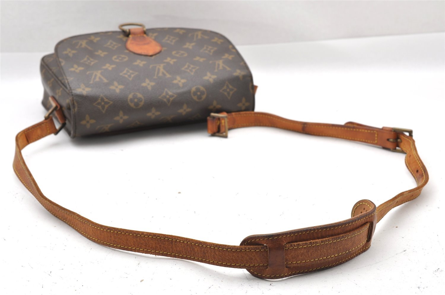 Auth Louis Vuitton Monogram Saint Cloud GM M51242 Shoulder Cross Bag Junk 1518I
