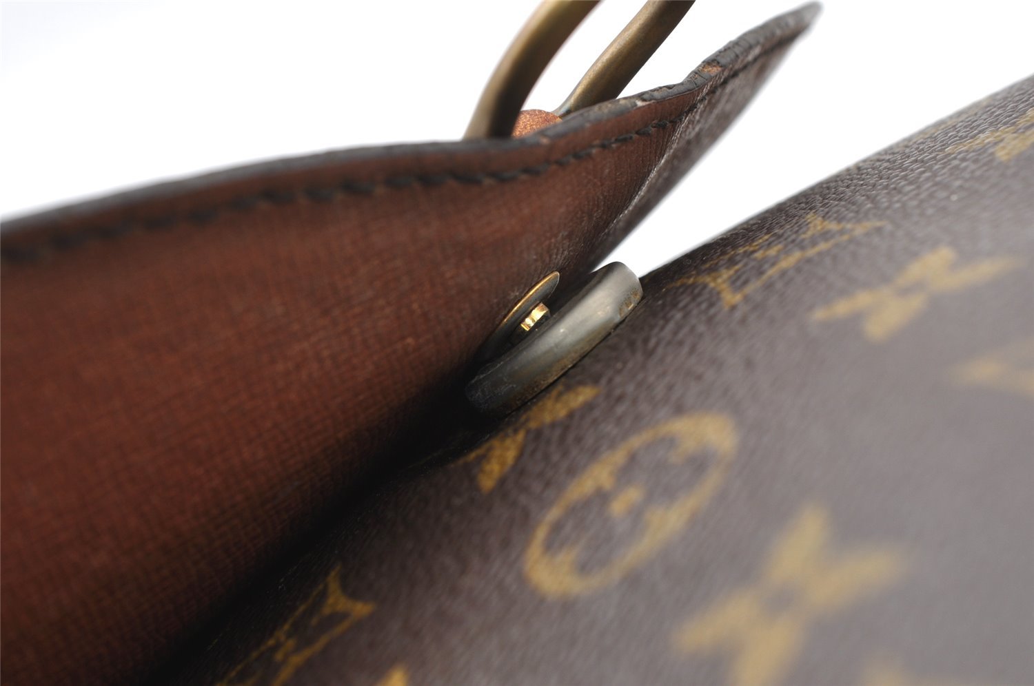 Auth Louis Vuitton Monogram Saint Cloud GM M51242 Shoulder Cross Bag Junk 1518I