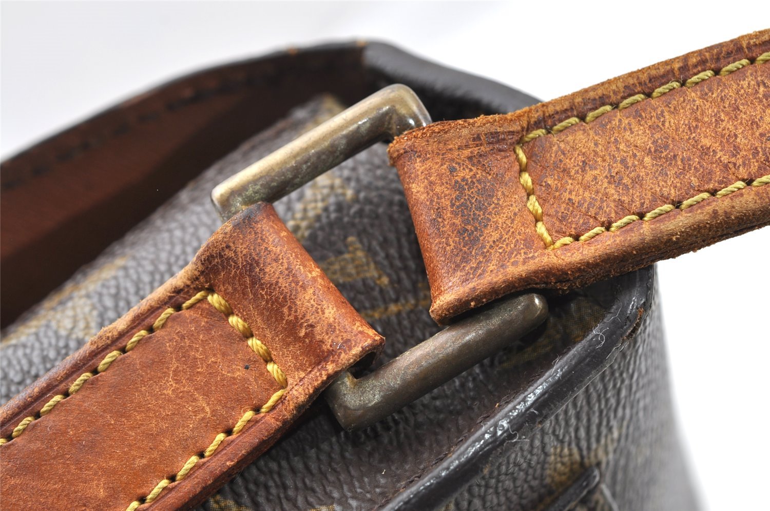 Auth Louis Vuitton Monogram Saint Cloud GM M51242 Shoulder Cross Bag Junk 1518I