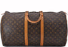 Authentic Louis Vuitton Monogram Keepall 55 Travel Boston Bag M41424 LV 1519F