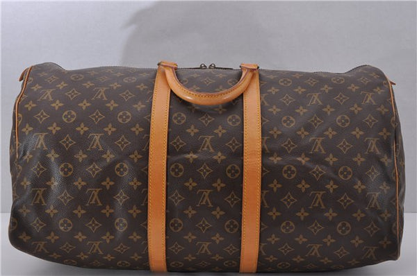 Authentic Louis Vuitton Monogram Keepall 55 Travel Boston Bag M41424 LV 1519F