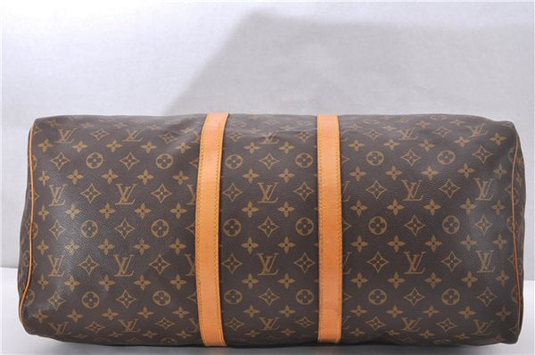 Authentic Louis Vuitton Monogram Keepall 55 Travel Boston Bag M41424 LV 1519F