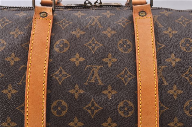 Authentic Louis Vuitton Monogram Keepall 55 Travel Boston Bag M41424 LV 1519F