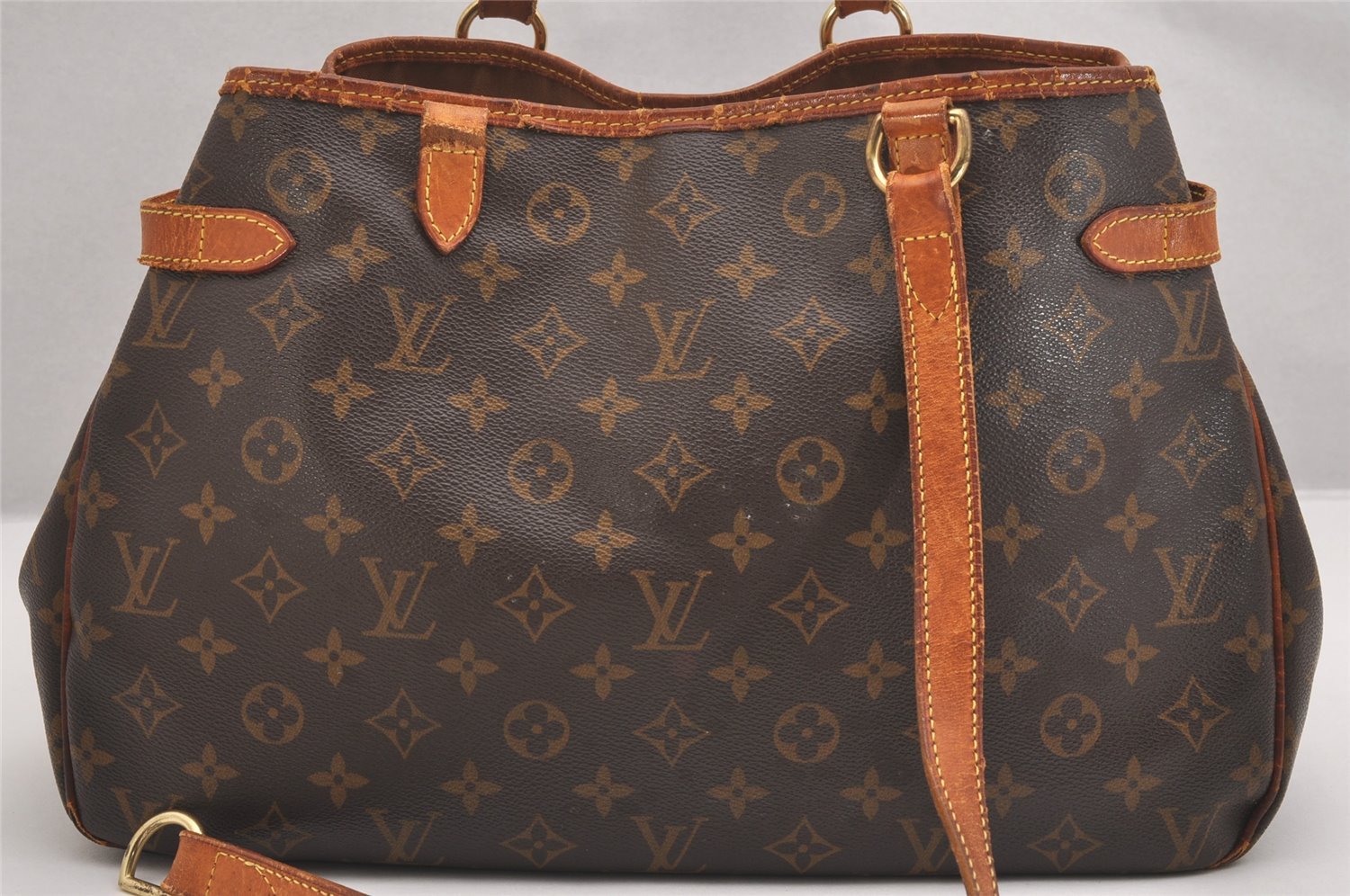 Auth Louis Vuitton Monogram Batignolles Horizontal Tote Bag M51154 LV Junk 1519I