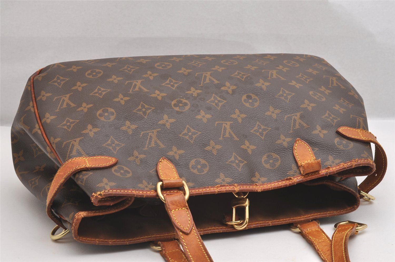 Auth Louis Vuitton Monogram Batignolles Horizontal Tote Bag M51154 LV Junk 1519I