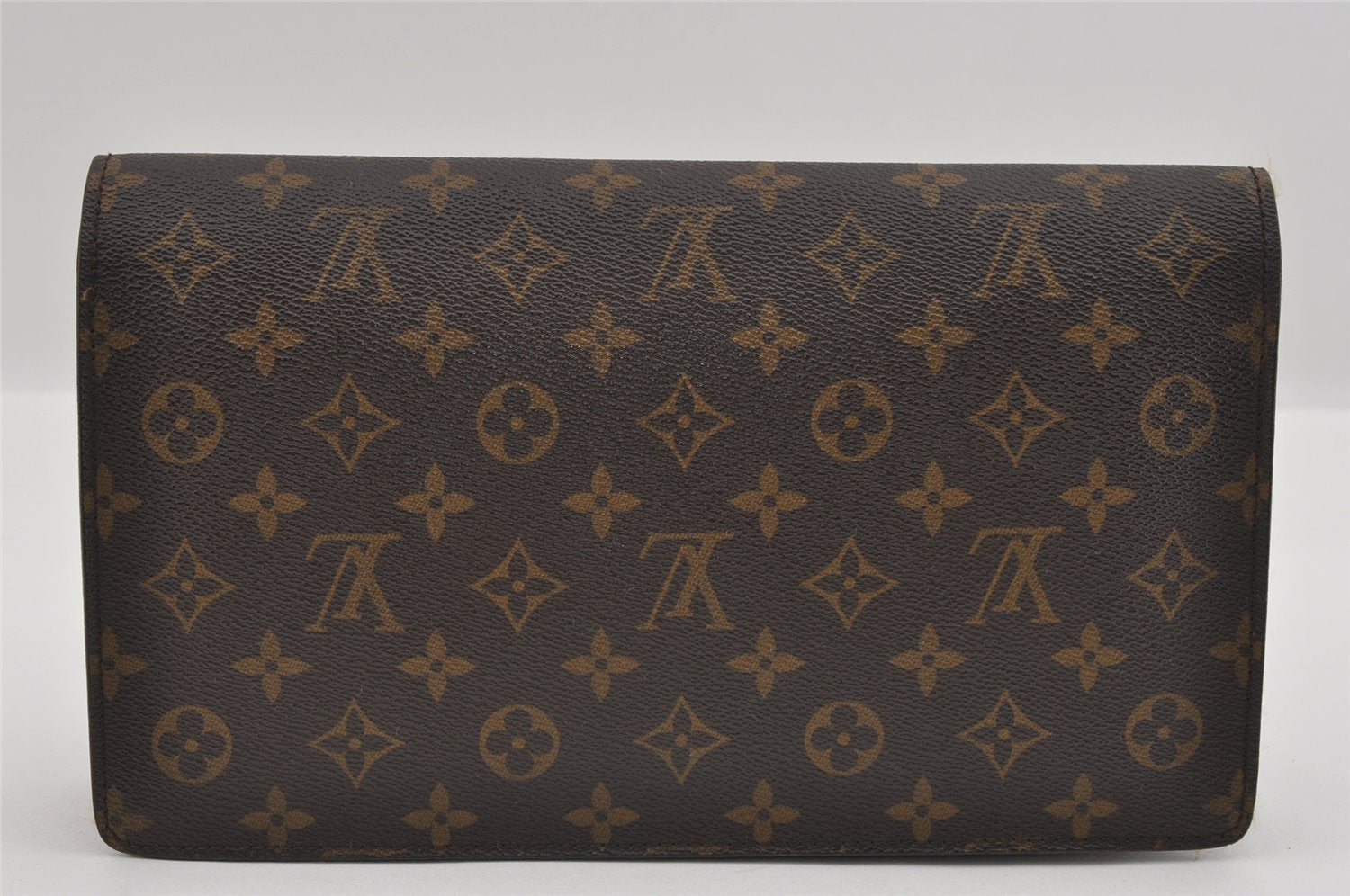 Authentic Louis Vuitton Monogram Chaillot Clutch Bag M51788 LV 1520I
