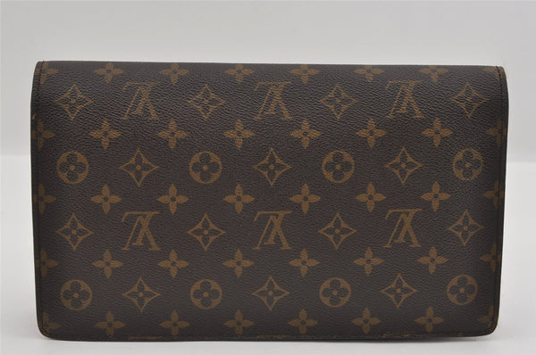 Authentic Louis Vuitton Monogram Chaillot Clutch Bag M51788 LV 1520I