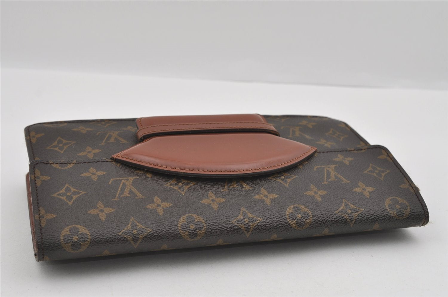 Authentic Louis Vuitton Monogram Chaillot Clutch Bag M51788 LV 1520I