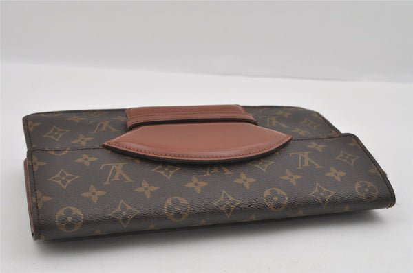Authentic Louis Vuitton Monogram Chaillot Clutch Bag M51788 LV 1520I