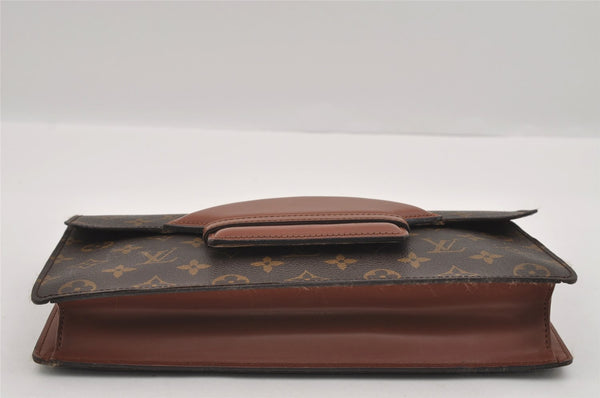 Authentic Louis Vuitton Monogram Chaillot Clutch Bag M51788 LV 1520I