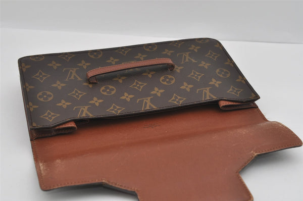 Authentic Louis Vuitton Monogram Chaillot Clutch Bag M51788 LV 1520I