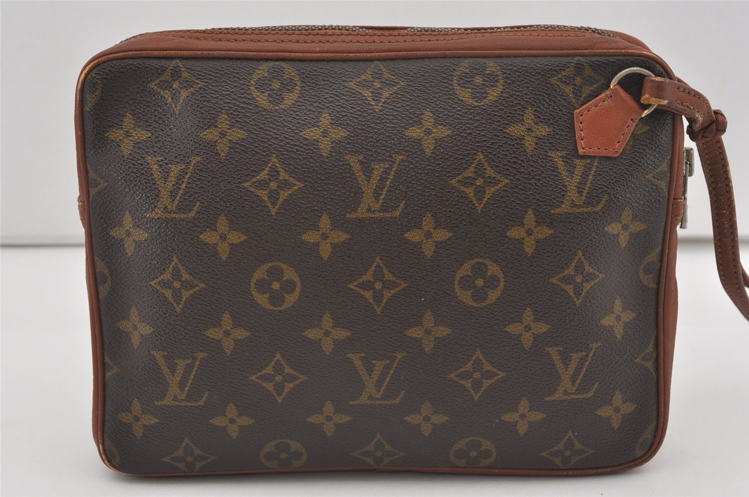 Authentic Louis Vuitton Monogram Pochette Sport Clutch Hand Bag Old Model 1521I