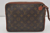 Authentic Louis Vuitton Monogram Pochette Sport Clutch Hand Bag Old Model 1521I