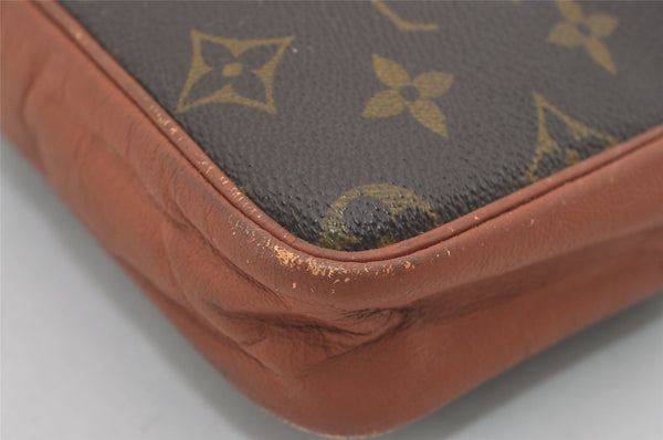 Authentic Louis Vuitton Monogram Pochette Sport Clutch Hand Bag Old Model 1521I