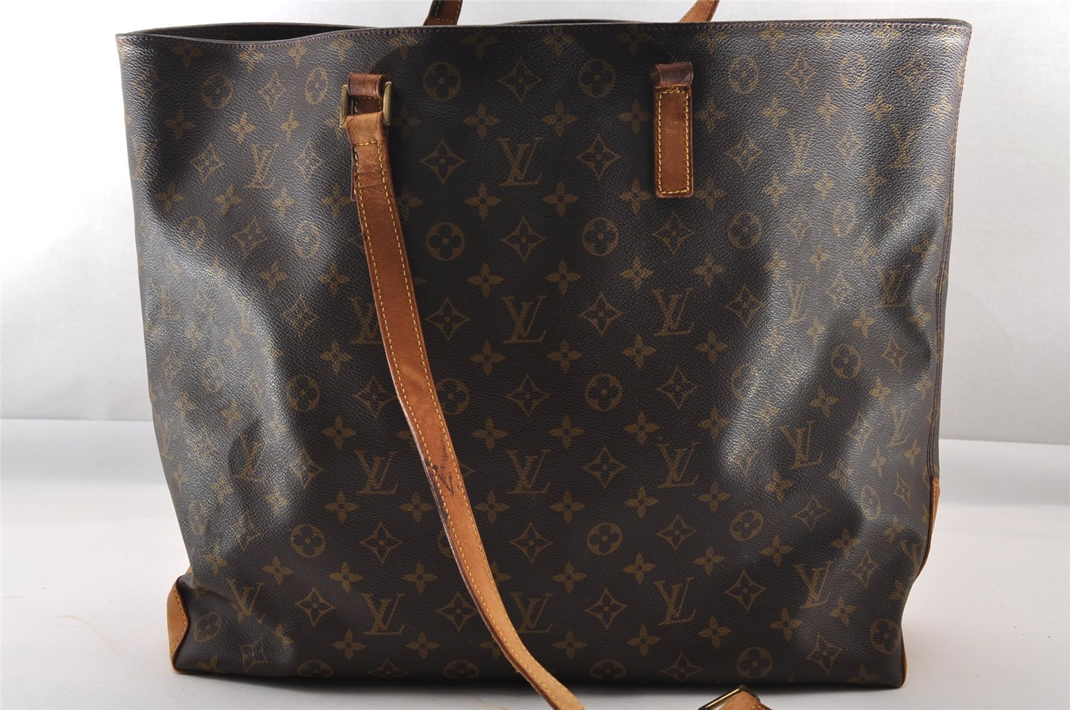 Authentic Louis Vuitton Monogram Cabas Alto Shoulder Tote Bag M51152 Junk 1522I