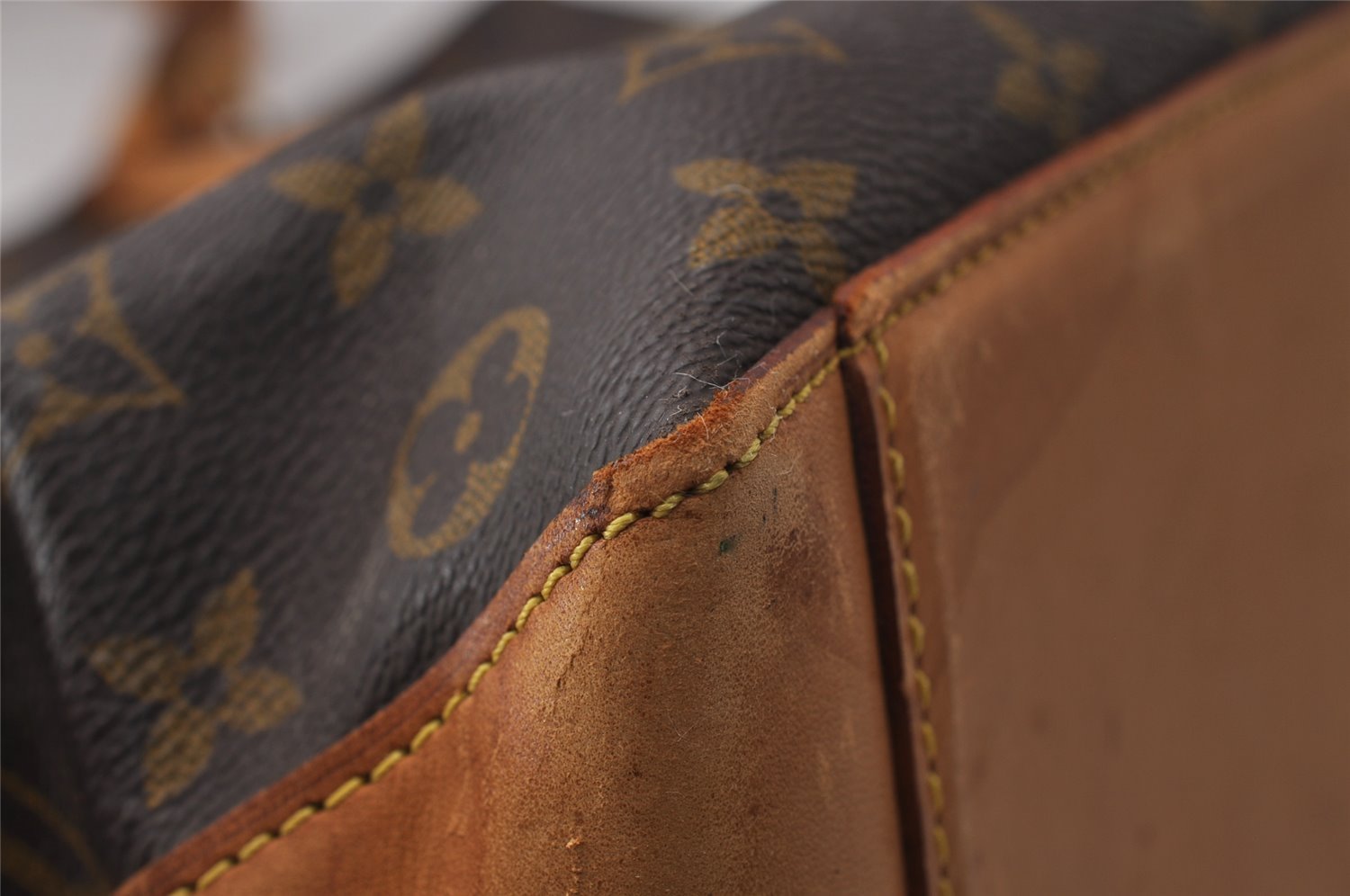 Authentic Louis Vuitton Monogram Cabas Alto Shoulder Tote Bag M51152 Junk 1522I